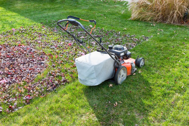 Fall Cleanup Equipment in Use
