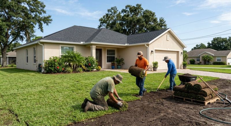 Zoysia Grass Installation in Rockwall, TX